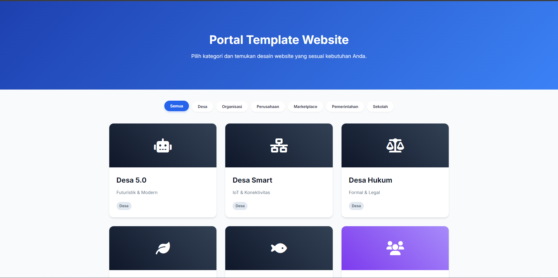 Template Website Kami